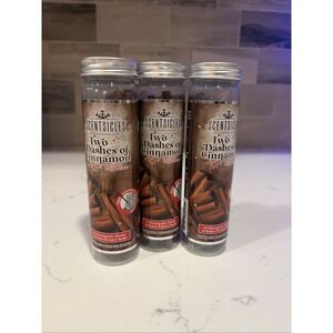 3 ScentSicles Scented Ornament Two Dashes of Cinnamon Holiday Air Freshener Lot